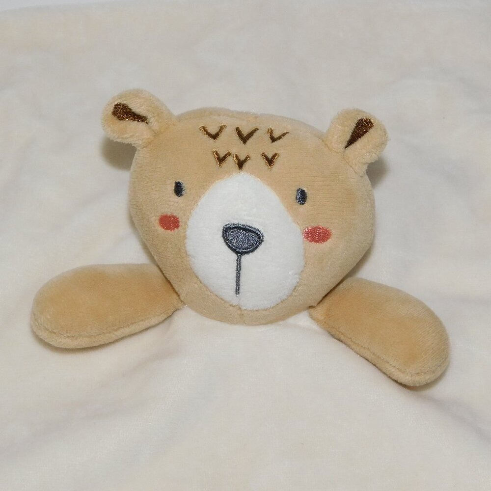 Expressions by Nemcor Teddy Bear Security Blanket Baby Tan Cream Lovey nunu